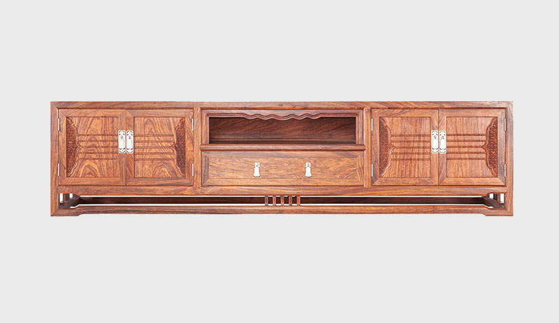 门头沟刺猬紫檀电视柜低柜现代中式全实木电视柜客厅高低柜